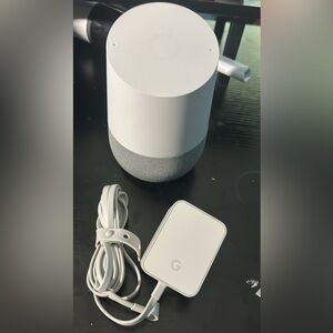 Google Smart Speaker in White and Gray